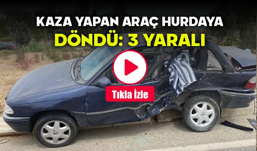 İki Aracın Çarpıştığı Feci Kazanın Anbean Görüntüleri