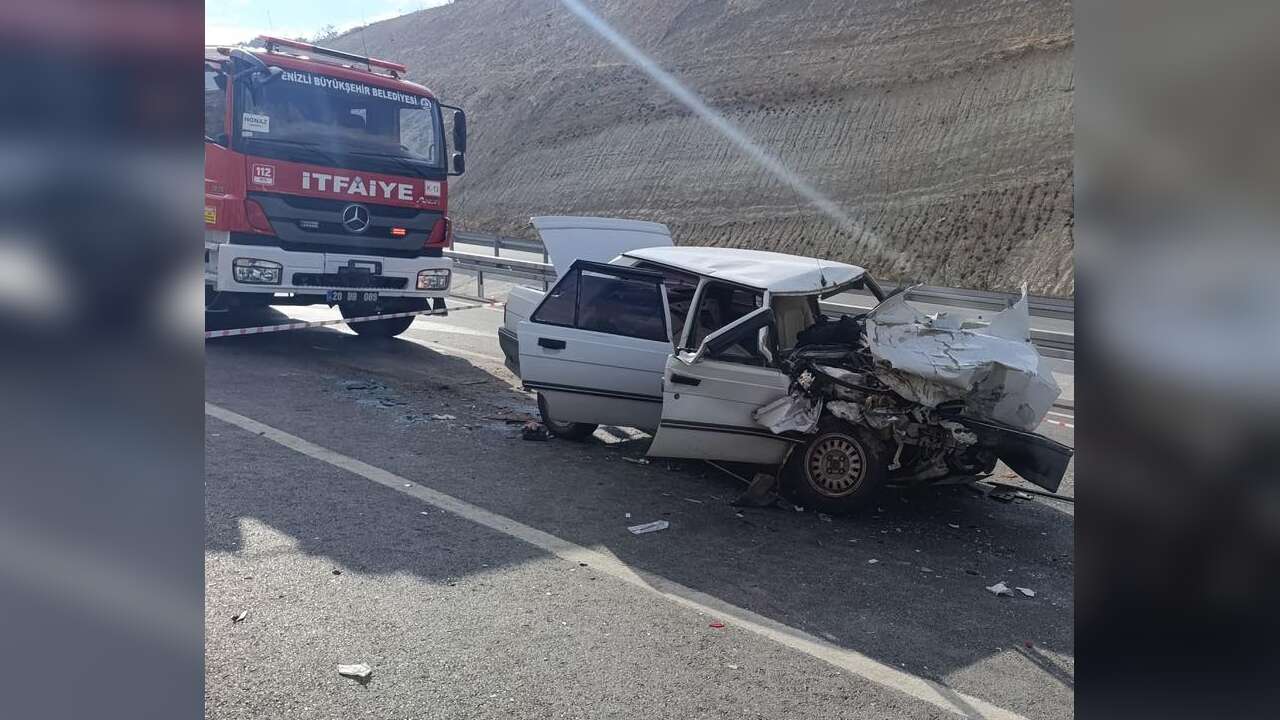 Denizli'de kamyona çarpan otomobildeki 1 kişi öldü