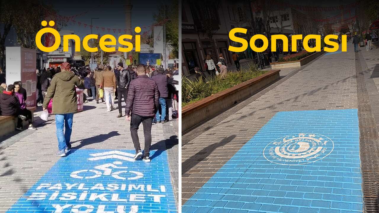 Uşak İsmetpaşa Caddesinde Trafik Kuralları Değişti