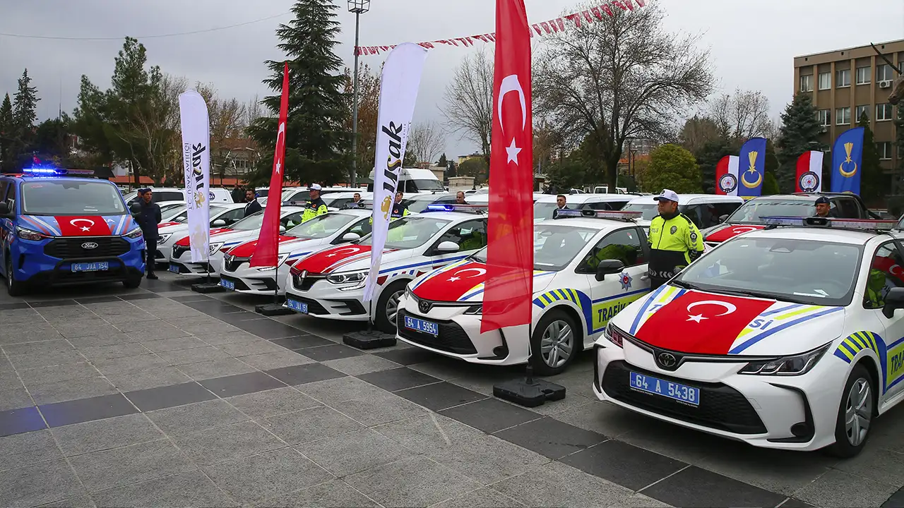 Uşak’ta Güvenlik Güçlerine 47 Yeni Araç Teslim Edildi