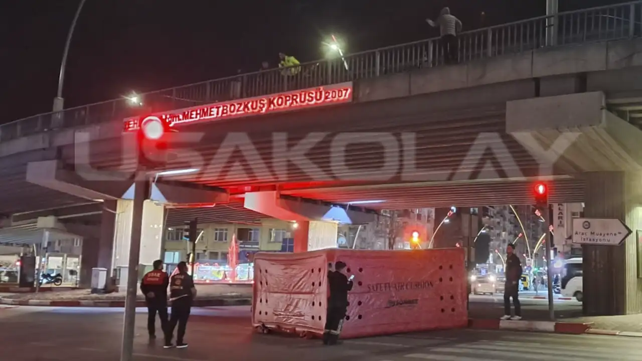 Uşak’ta Dörtyol Köprüde İntihar Girişimi