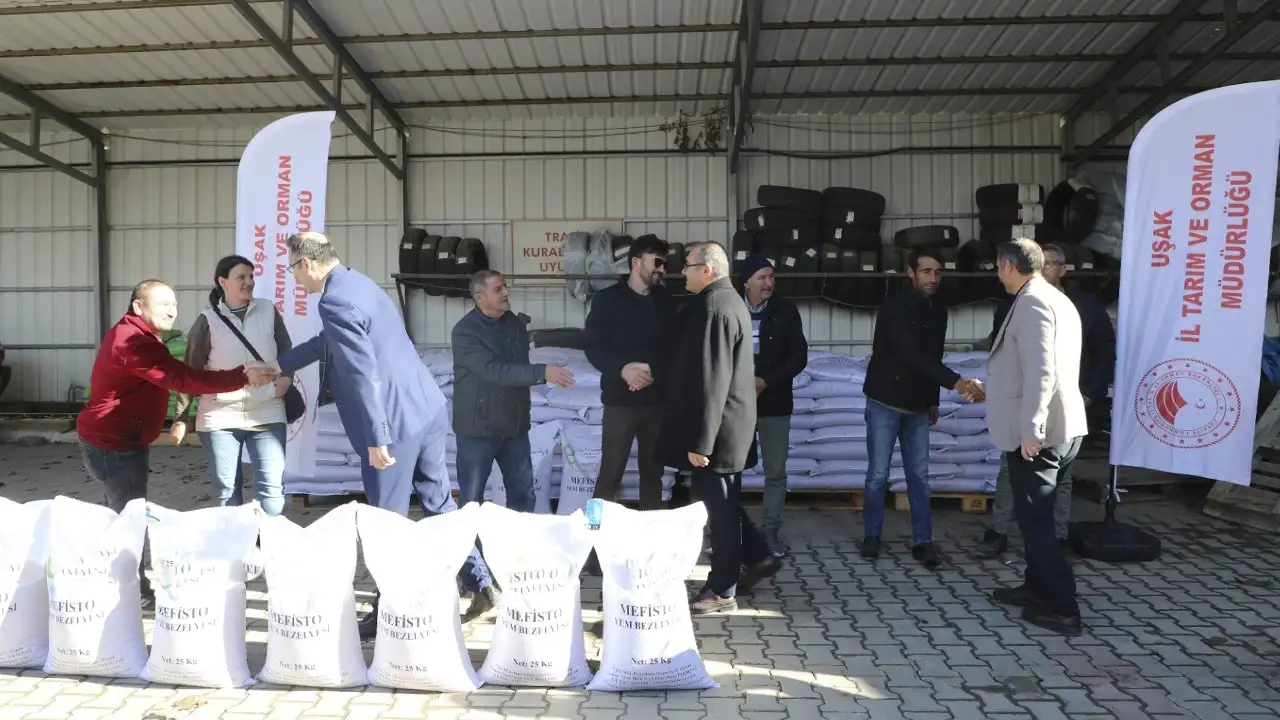 Uşak’ta Üreticilere 7,8 Ton Yem Bezelyesi Tohumu Dağıtıldı