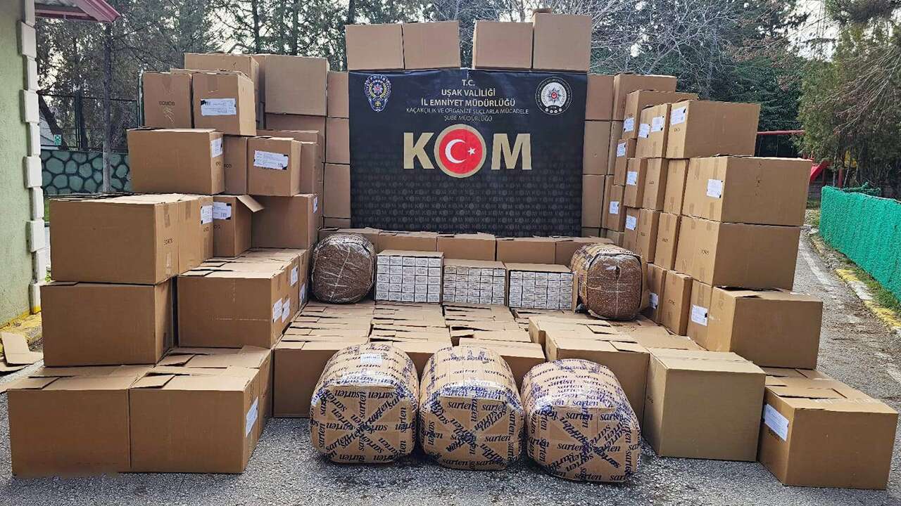Uşak'ta 1 Milyon 760 Bin Makaron Ele Geçirildi