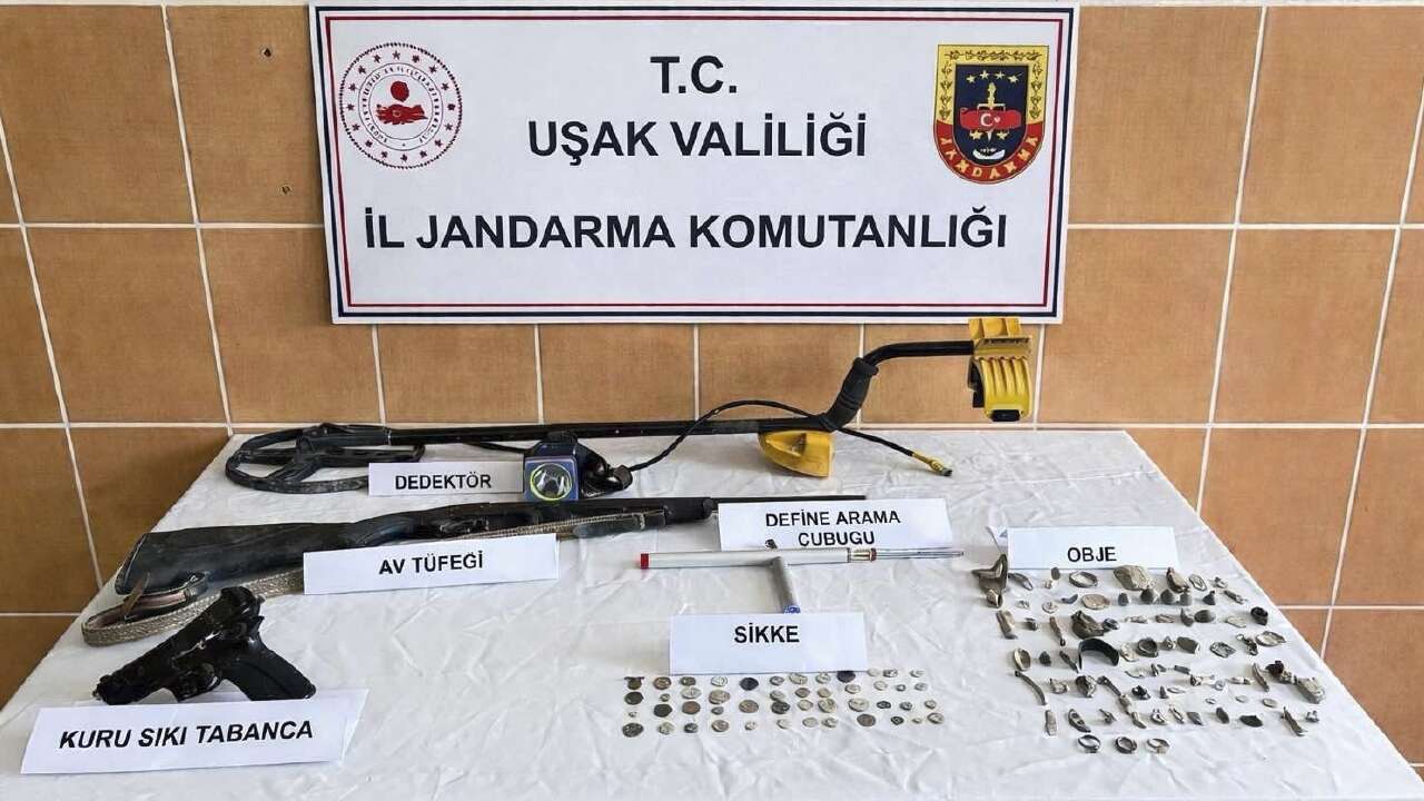 Uşak’ta tarihi eser kaçakçılarına jandarma operasyonu