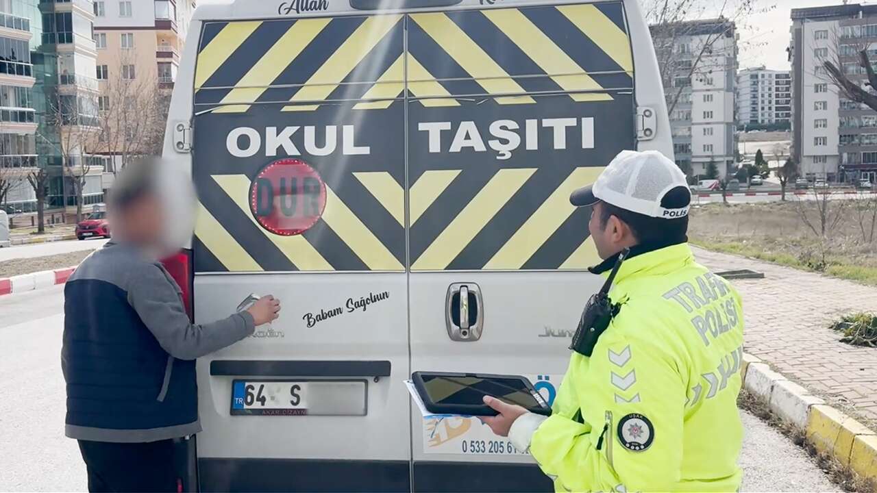 Uşak’ta okul servisi denetimlerinde ceza yağdı