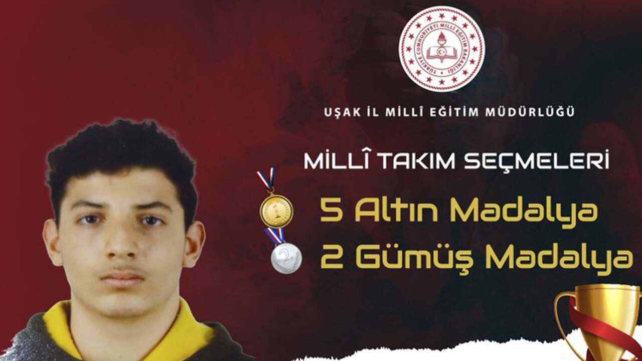 Uşaklı yüzücü Eymen Özdemir’den 7 madalya