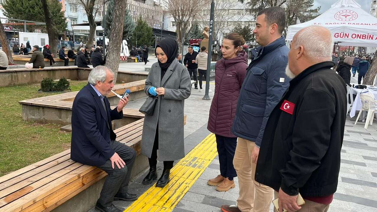 Tiritoğlu Parkı’nda sigaraya karşı bilinçlendirme