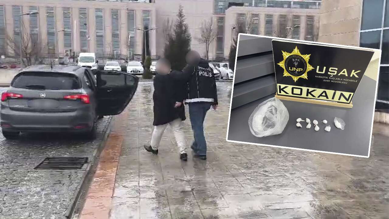 Uşak’ta sentetik ecza ve kokainle yakalanan 3 şüpheli tutuklandı