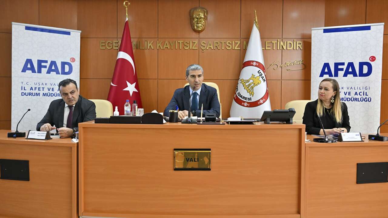 Uşak’ta İl Afet Koordinasyon Kurulu toplandı