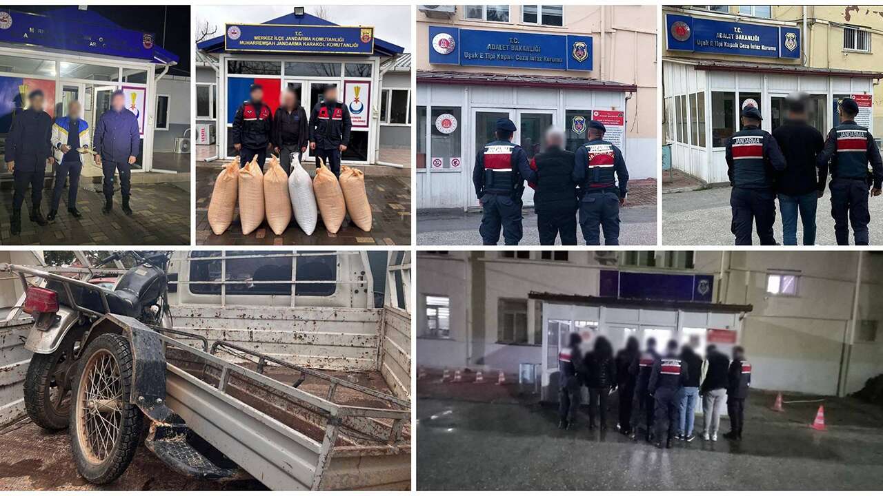 Uşak’ta 9 Hırsızlık olayı aydınlatıldı: 20 kişi tutuklandı