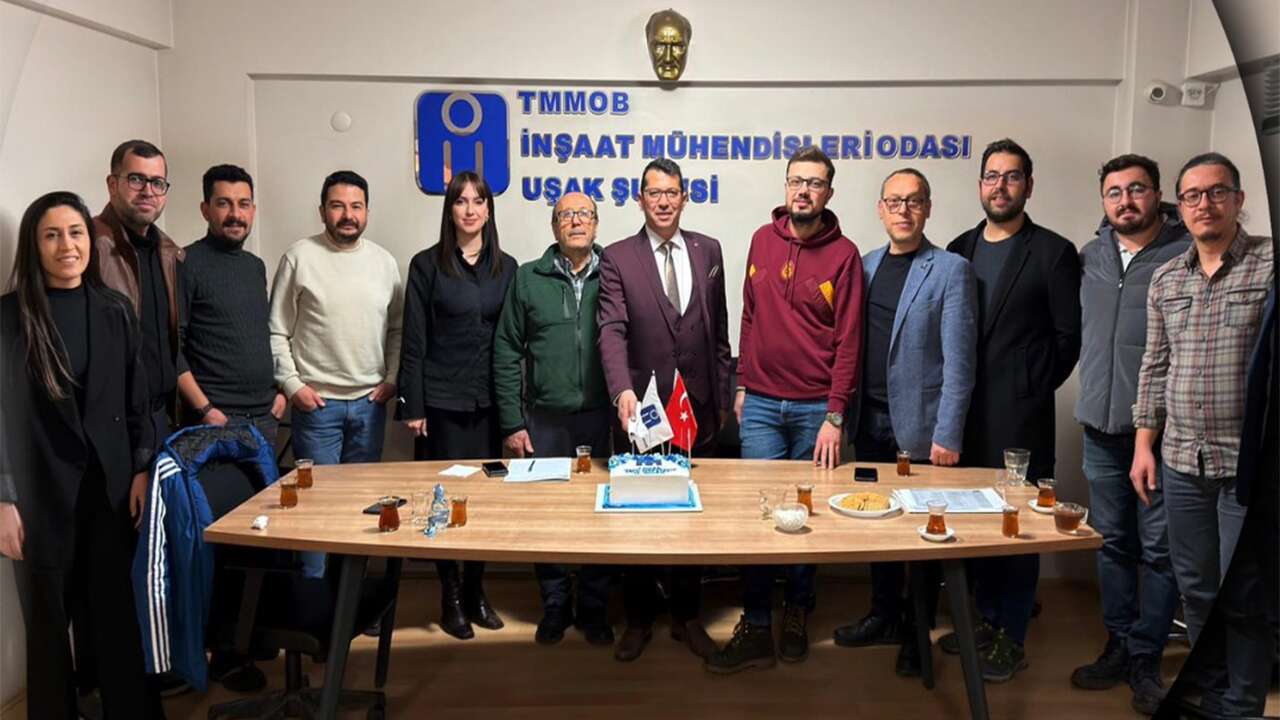 Uşak İnşaat Mühendisleri Odası’nda görev dağılımı belli oldu