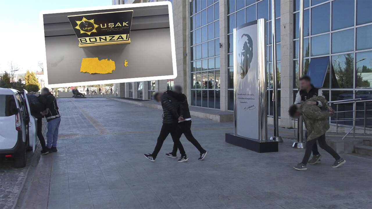 Uşak’ta Uyuşturucu Operasyonu: 494 Kullanımlık Bonzai Ele Geçirildi