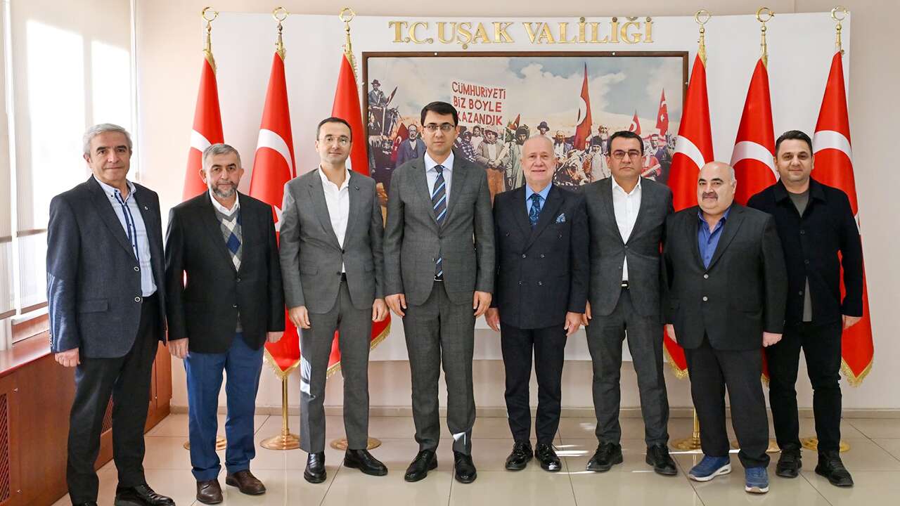 Uşak OSB Yönetiminden Vali Serdar Kartal’a Hayırlı Olsun Ziyareti