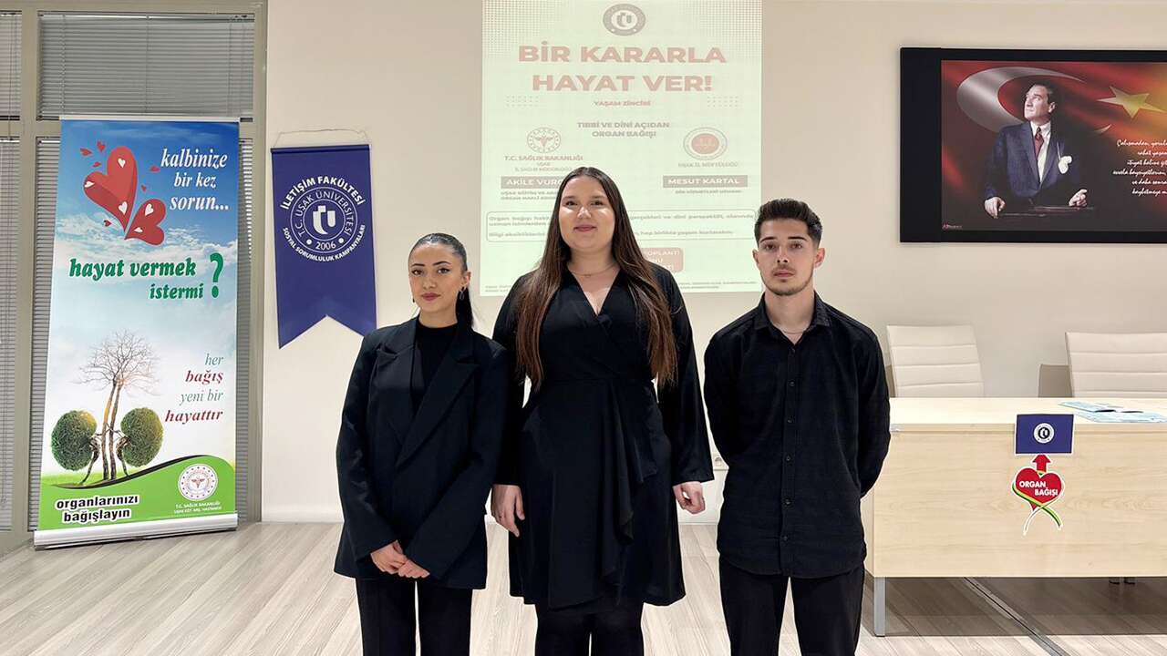 Uşak Üniversitesi'nde organ bağışı farkındalığı: "Bir Kararla Hayat Ver!"