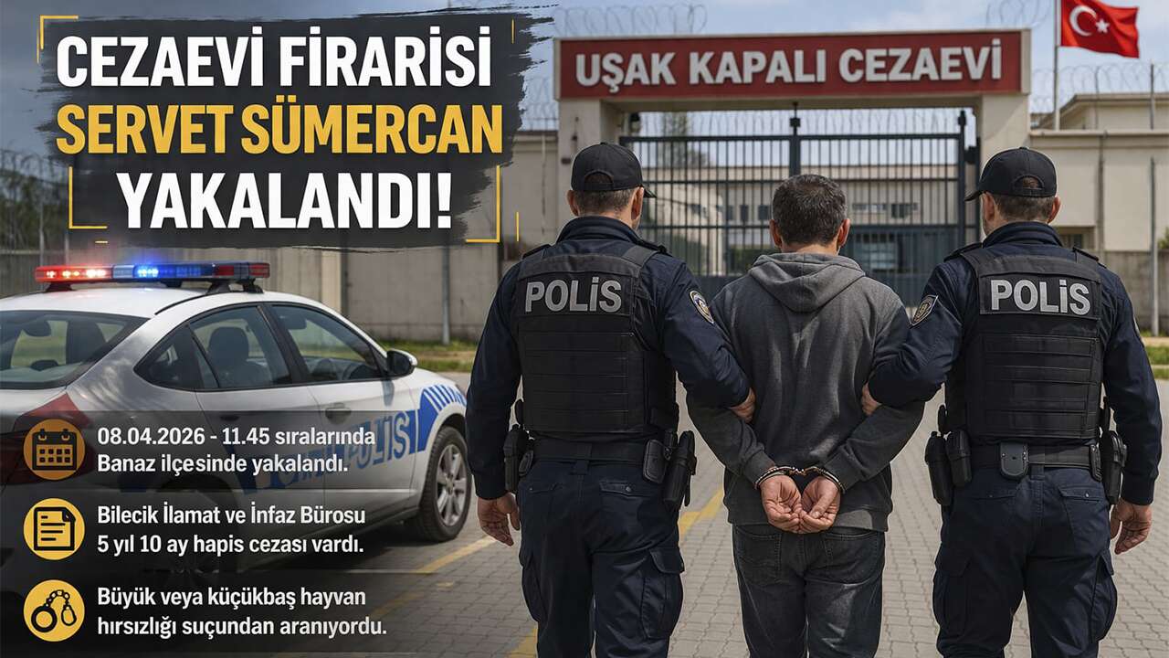 Cezaevi Firarisi Banaz’da Yakalandı