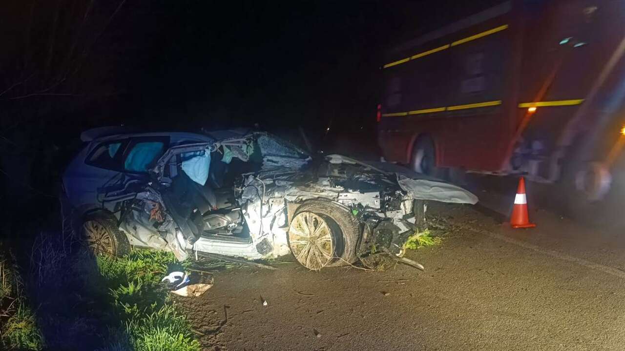 Afyonkarahisar'da ağaca çarpan otomobildeki 1 kişi öldü, 1 kişi yaralandı