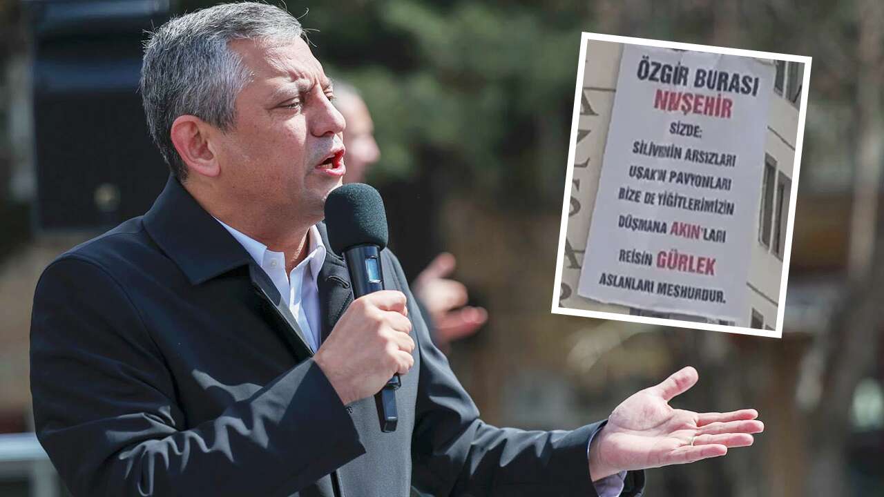 Özgür Özel’e Nevşehirde Uşak protestosu