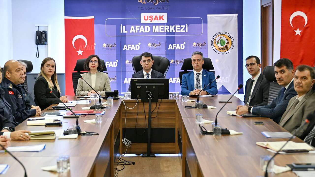 Uşak’ta orman yangınlarına karşı müdahale planı belirlendi