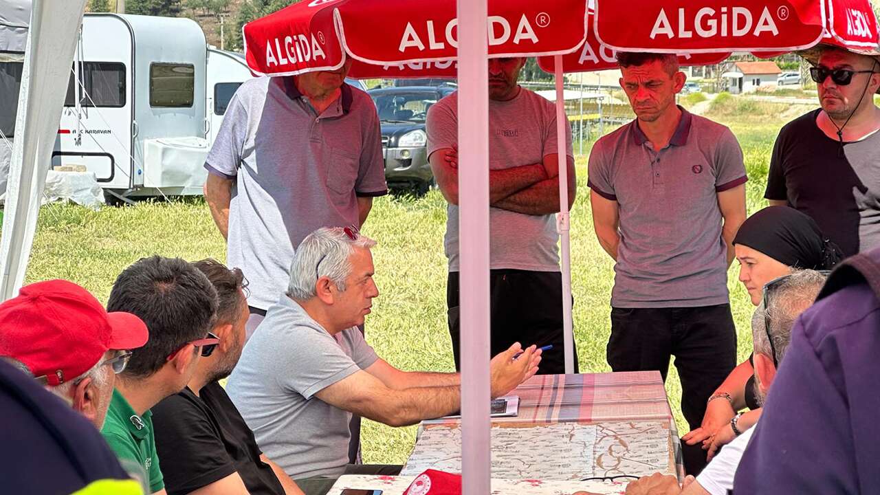 Karaağaç göletindeki karavanlara yasak getirildi