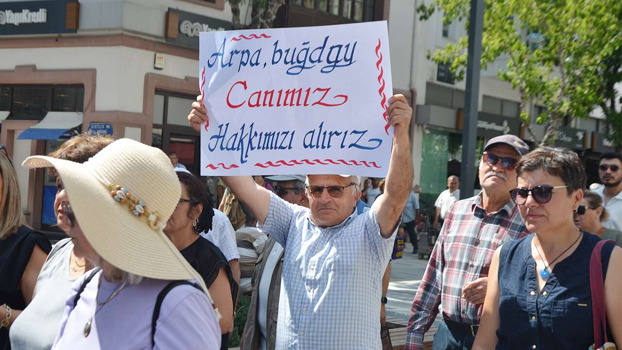 Uşak'ta TMO’nun buğday alım fiyatları protesto edildi