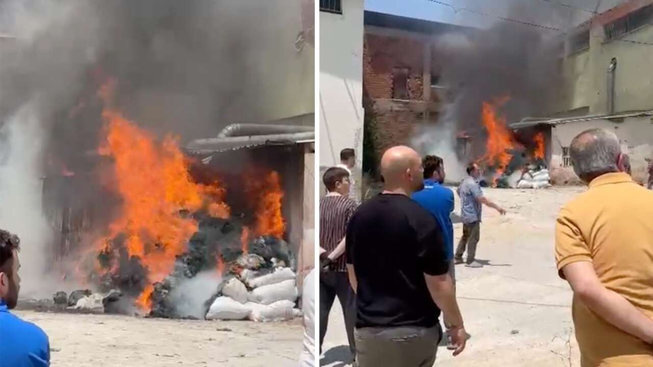 Sarayaltı Mahallesi’nde Tekstil Fabrikasında Yangın