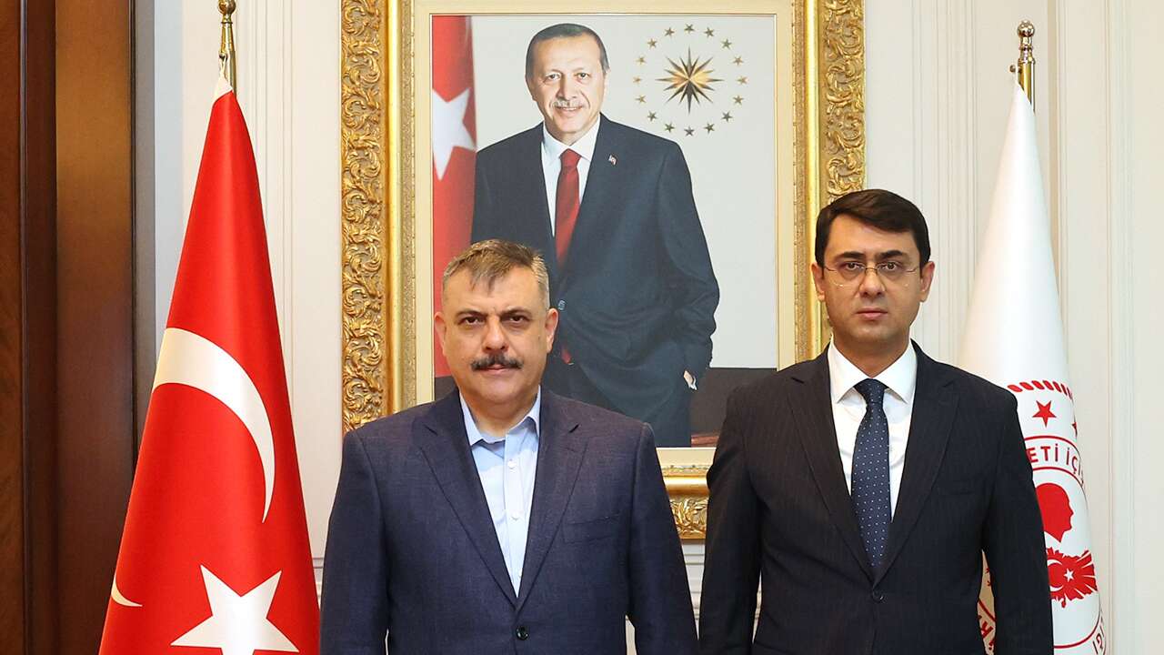 Vali Serdar Kartal, İçişleri Bakanı Mustafa Çiftçi ile görüştü