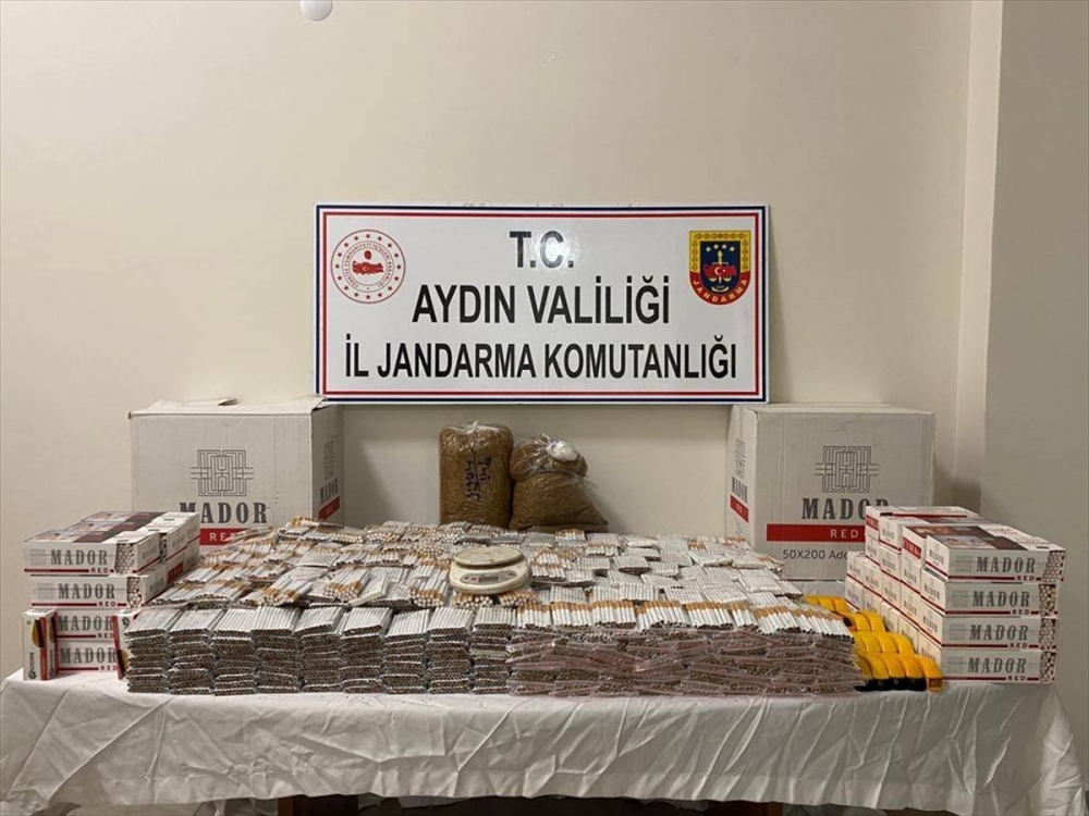 Aydın'da 1790 paket kaçak sigara ele geçirildi