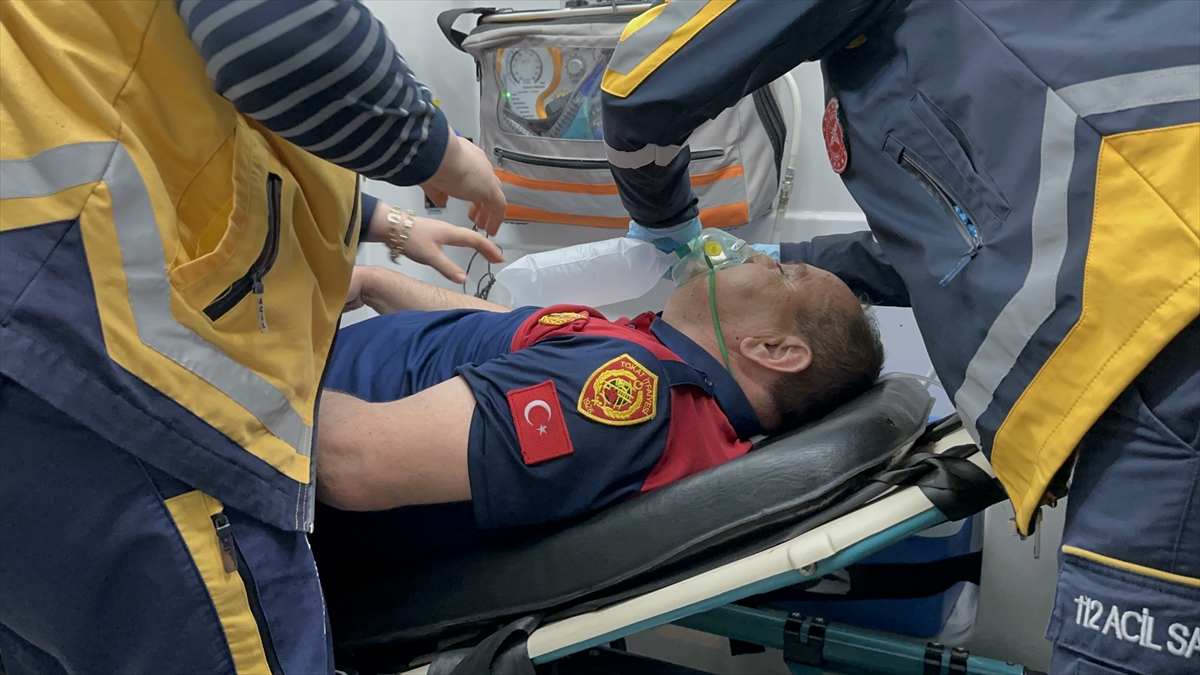TOKAT - Dumandan etkilenen itfaiye eri hastaneye kaldırıldı