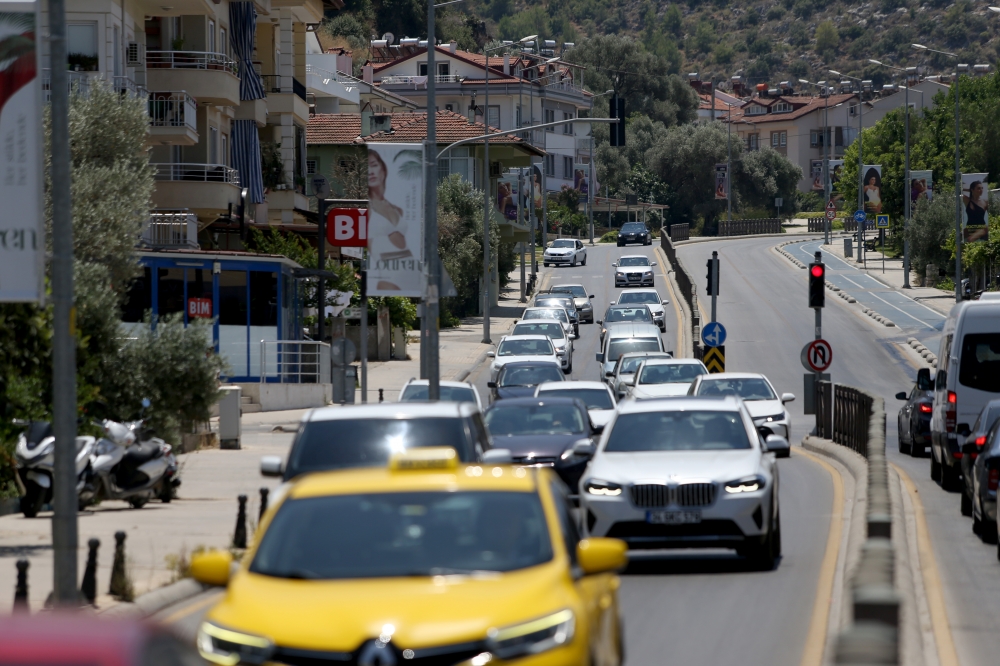 Muğla'da tatilciler dönüş yolunda yoğunluk oluşturdu