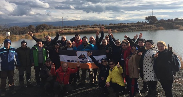 Uşak Trekking Kulübü Banaz'da yürüyüş düzenledi