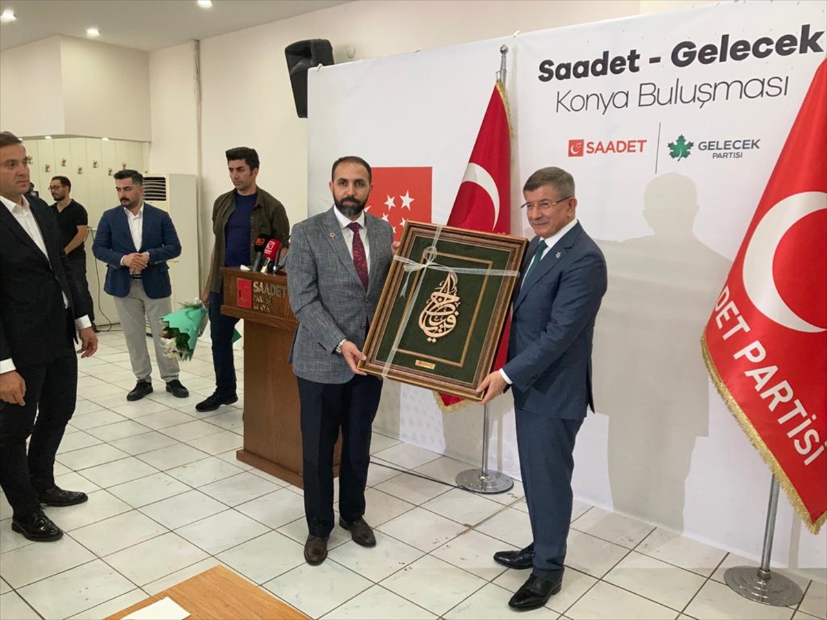 KONYA - Gelecek Partisi Genel Başkanı Davutoğlu, Konya'da konuştu