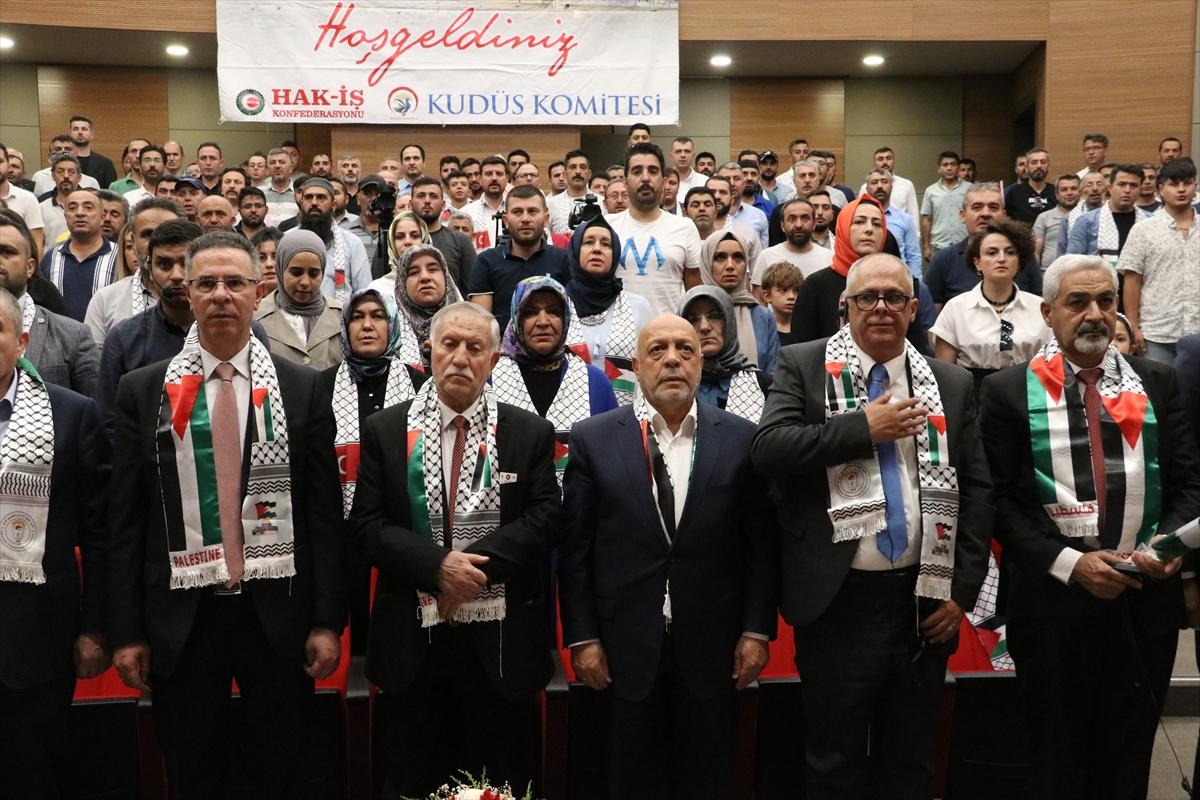 KAYSERİ - "Kudüs İçin Ayaktayız Filistin İçin buradayız" programı düzenlendi