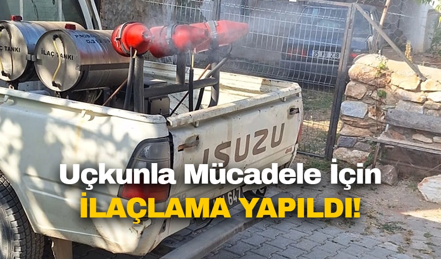 Uçkunla Mücadele İlaçlaması Karahallı İlçesi Köylerinde ve Clandras Bölgesinde Gerçekleştirildi