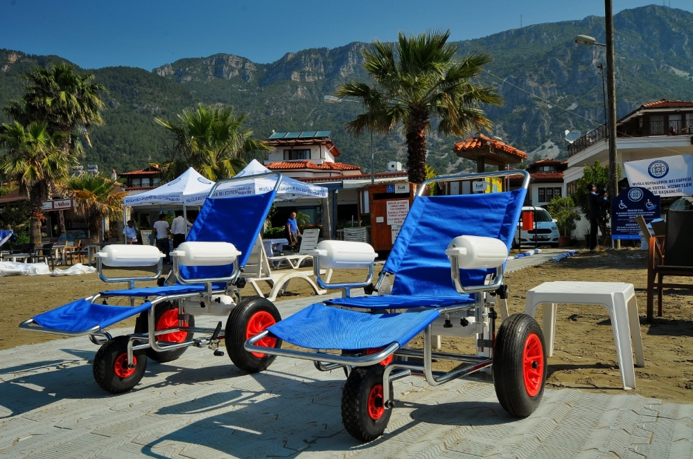 Muğla'da 21 plajda engellilere hizmet sunuluyor