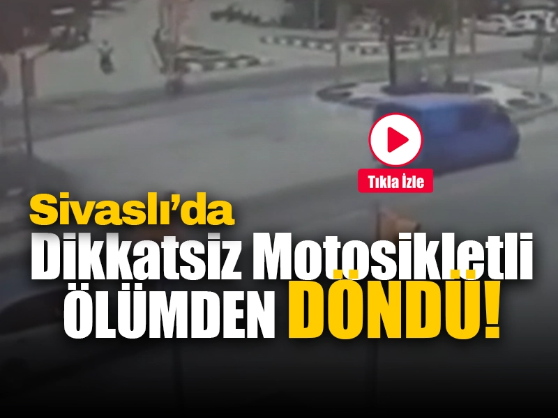 Dikkatsiz Motosikletli Ölümden Döndü!