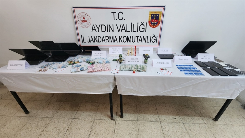 Aydın merkezli 3 ilde yasa dışı bahis operasyonunda 8 şüpheli yakalandı