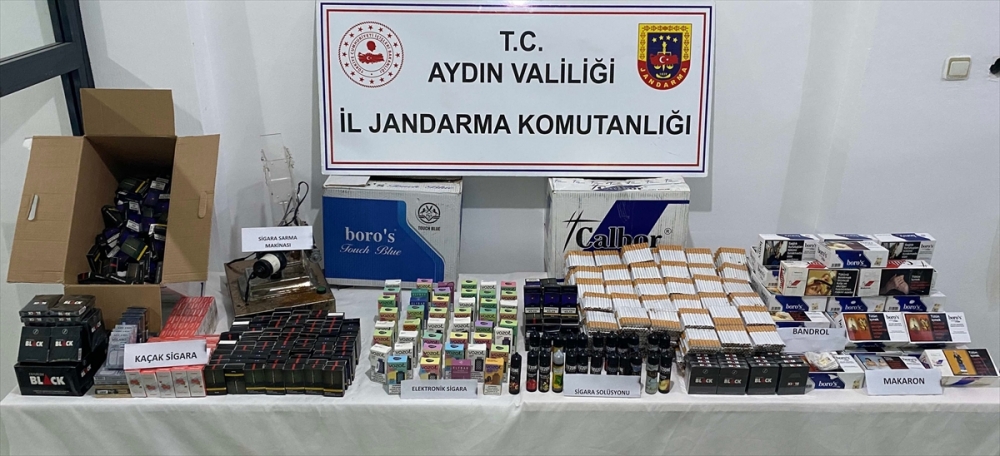 Aydın'da kaçak sigara operasyonunda 2 kişi yakalandı