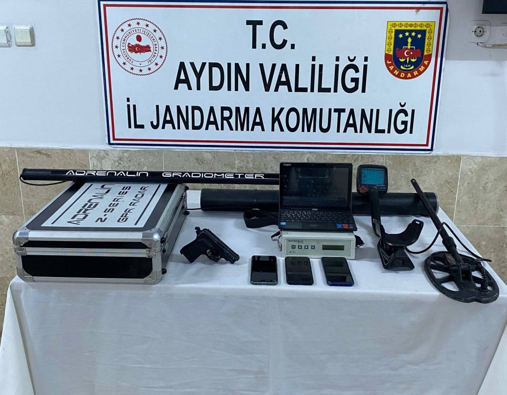 Nazilli'de SİT alanında kaçak kazı yapan 3 kişi yakalandı
