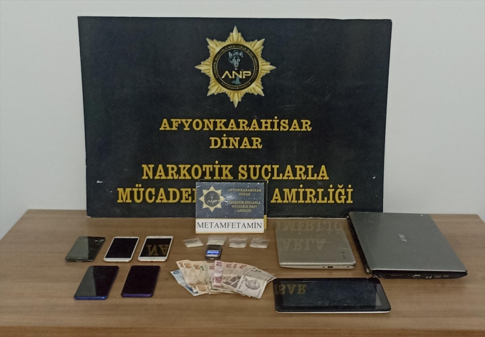 Dinar'da evinde uyuşturucu ele geçirilen şüpheli tutuklandı