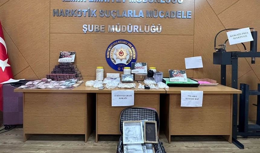 İzmir'deki 66 uyuşturucu operasyonunda yakalanan 48 şüpheli tutuklandı