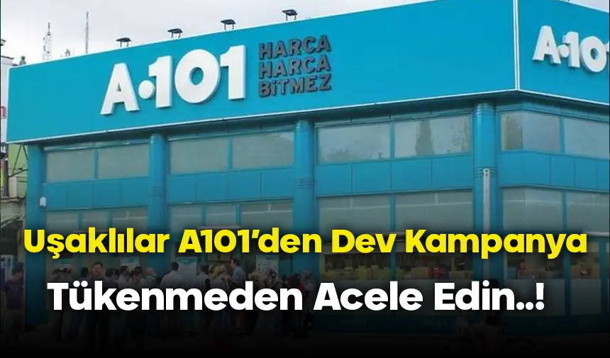 Uşaklılar A101 Yeni İndirimleriyle Şaşırttı: Stoklar Bitmeden Yetişin: Sucuk 102 TL, Kahve 16 TL