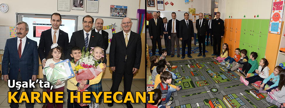 Uşak'ta karne heyecanı