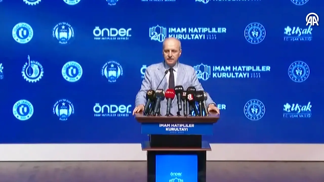 TBMM Başkanı Numan Kurtulmuş, Uşak’ta ÖNDER 20. İmam Hatipliler Kurultayı'nda konuştu