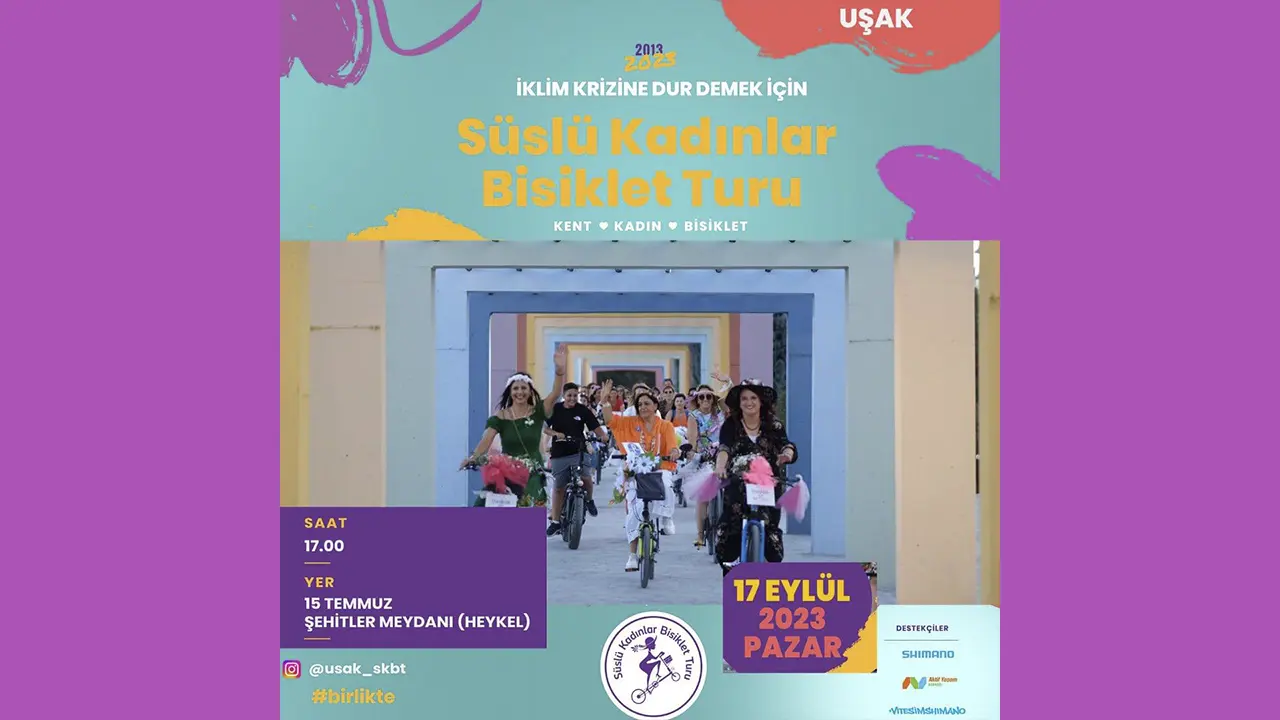 Uşak Belediyesi, Süslü Kadınlar Bisiklet Turu'nu Düzenliyor. Katılım Şartları...