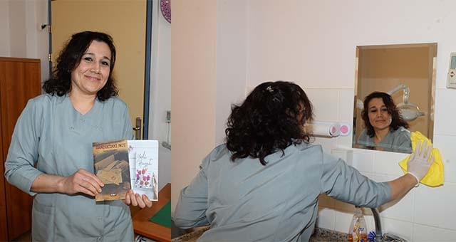 Temizlik görevlisi iki kitap yazdı