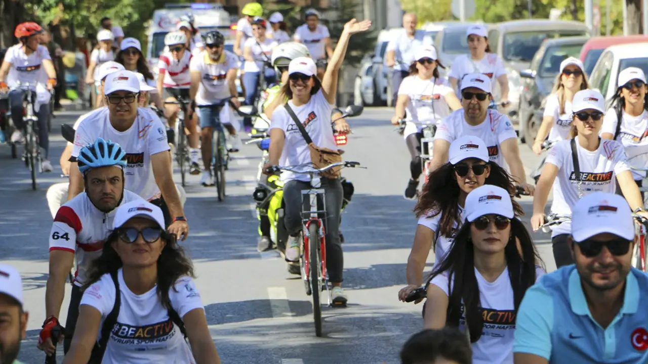 Avrupa Spor Haftası Uşak’ta start aldı! Bisikletini Kap Gel etkinliği başladı