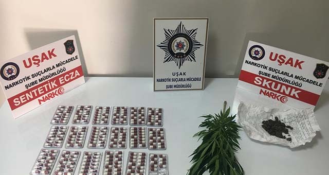 Uşak'ta uyuşturucu operasyonu