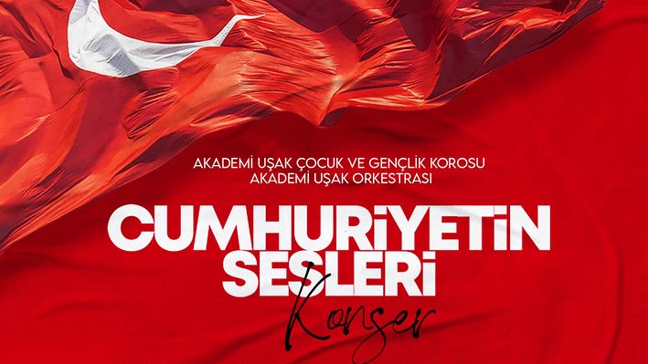 Uşak'ta 100 yıl Etkinlikleri kapsamında "Cumhuriyetin Sesleri Konserinin" tarihi belli oldu