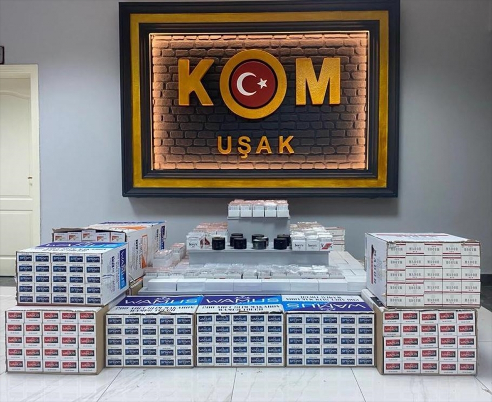 Uşak'ta kaçak sigara operasyonu