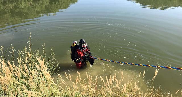 Uşak'ta gölete giren kişi boğuldu